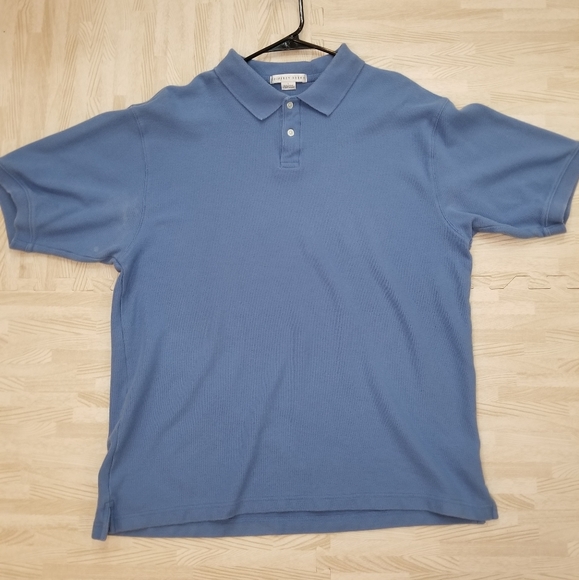 Geoffrey Beene Polo Shirt Blue Large - Picture 3 of 8